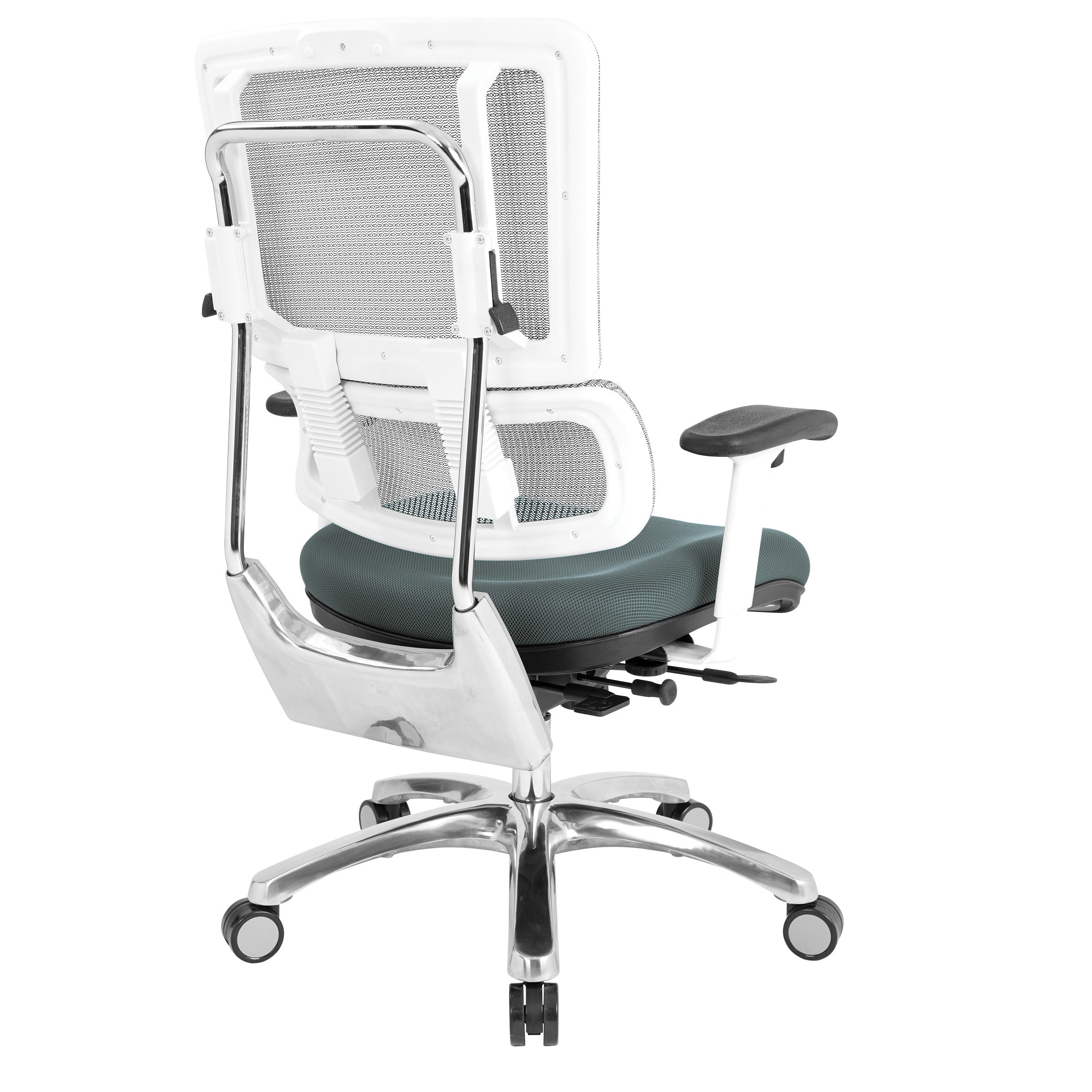 White Vertical Mesh Chair